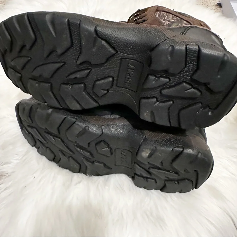 Youth Rocky Blizzard Stalker Brown Camo Boots